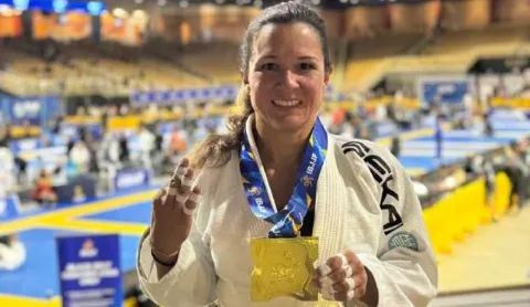 Jennisín Rosanía  se corona por tercera ocasión en el Panamericano de Jiu-Jitsu