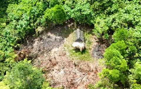 Encuentran indicios de afectación en Sierra Llorona, Colón