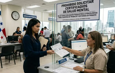 Prohíben solicitar certificados de salud mental para trámites de trabajo y estudios en Panamá 