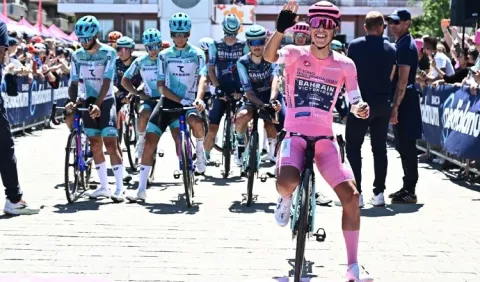 Vingegaard gana etapa en el Giro de Italia; Afonso sigue líder