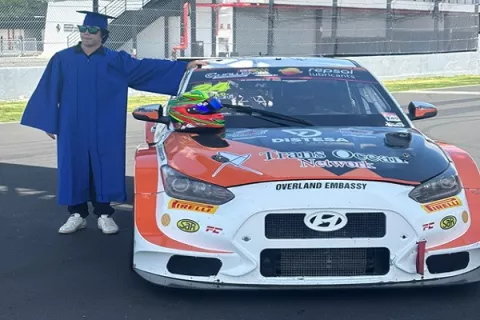 Piloto Sebastián Guerra irá del Balboa Academy directo a la pista por otra victoria