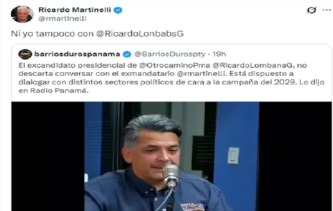 "Ni yo tampoco": La respuesta de Martinelli que abre la puerta a un diálogo con Lombana