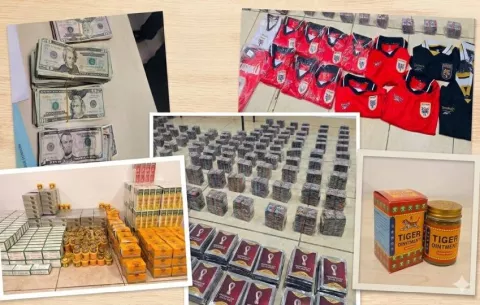 Golpe al contrabando en Panamá: Aduanas decomisa miles de dólares, camisetas de la 'Sele' y medicinas ilegales