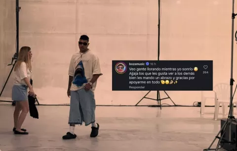 'Boza' tras su desfile en la Semana de la Moda de Milán: 'Veo gente llorando mientras yo sonrío' 