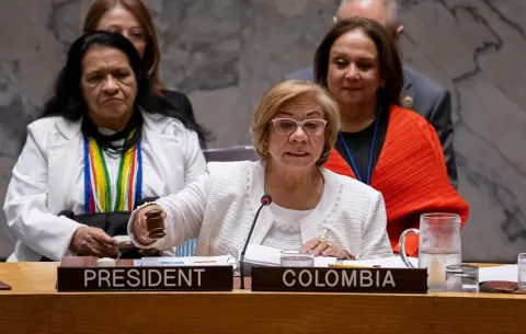 No puede haber soluciones políticas sin las mujeres: Colombia lleva el debate de género al Consejo de Seguridad