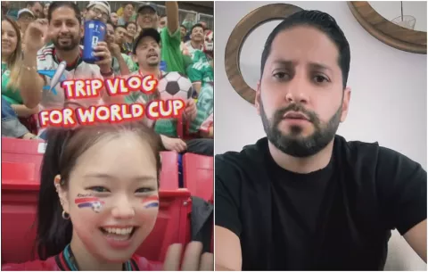 Pierde el trabajo tras realizar gesto racista contra influencer coreana en el Mundial