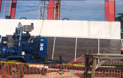 MOP activa estaciones de bombeo en Isla Colón