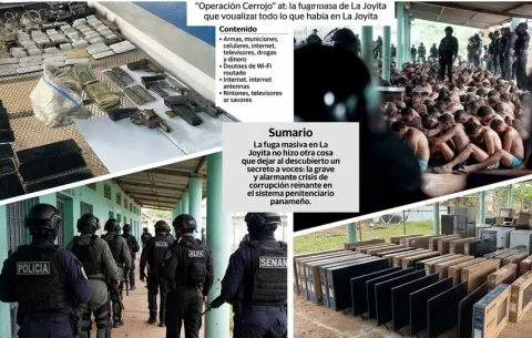 Armas, municiones, celulares, internet, televisores, drogas y dinero, todo lo que había en La Joyita