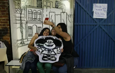 Mafalda, estandarte de la celebración del día del libro de la Unesco