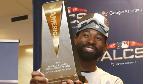Jackie Bradley Jr.  fue el  jugador más valioso