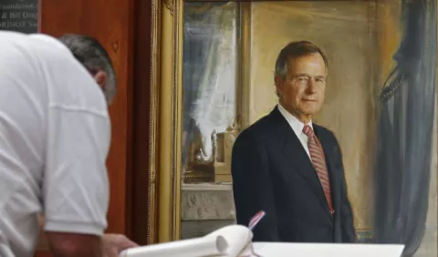 Homenaje  en el Capitolio para el expresidente George H. W. Bush