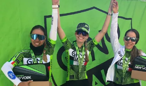 Ciclistas panameñas ganan en  el GFNY Italia