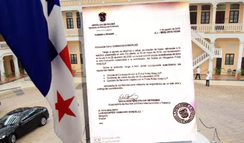 Cancillería  de Juan Carlos Varela no entregó copias del contrato
