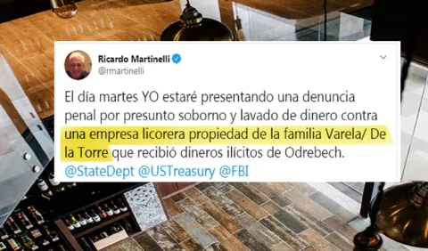Licorera de Juan Carlos Varela habría recibido 'dineros ilícitos' 