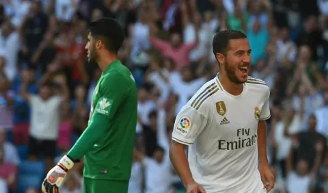 Alivio por el gol de Eden Hazard 