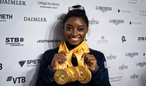 Simone Biles es indiferente ante los números y los récords