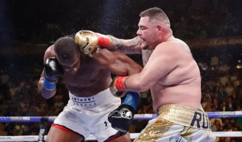 Andy Ruiz va con todo ante Anthony Joshua