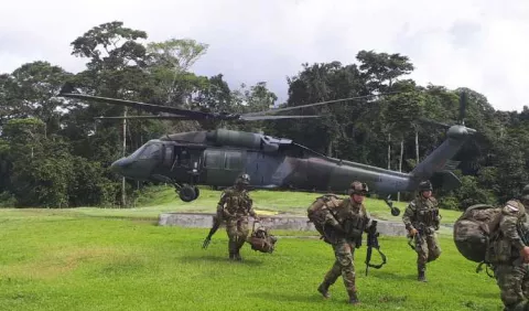 Combate entre narcos y ejército colombiano cerca de la frontera de Darién