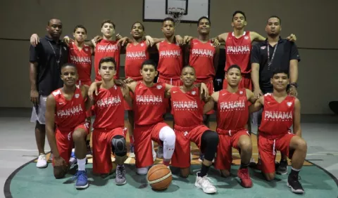 La selección de Panamá le apunta al Centrobasket U15
