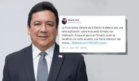 Procurador designado Eduardo Ulloa cuestionó a Kenia Porcell por acuerdo de Odebrecht