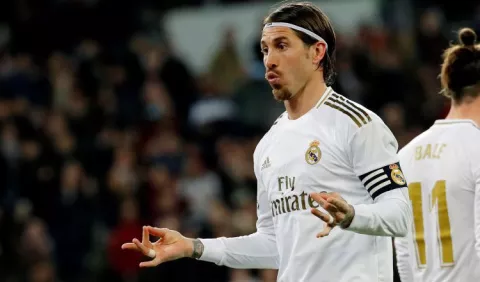 Sergio Ramos lamenta el empate de Real Madrid
