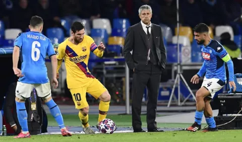 Quique Setién promete hallar una solución para el juego de vuelta ante el Nápoles