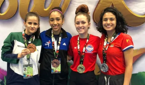 Karoline Castillo logra  bronce en el Open de Taekwondo de Costa Rica