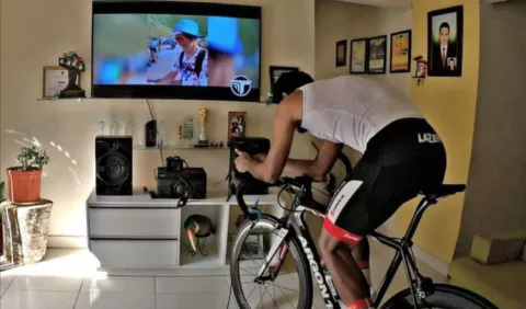 Christopher Jurado está entrenando virtualmente
