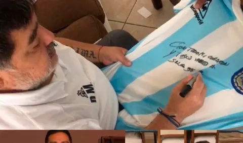 Diego Maradona subasta camiseta
