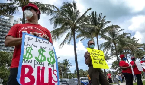 El desempleo en Florida se triplica por la pandemia 
