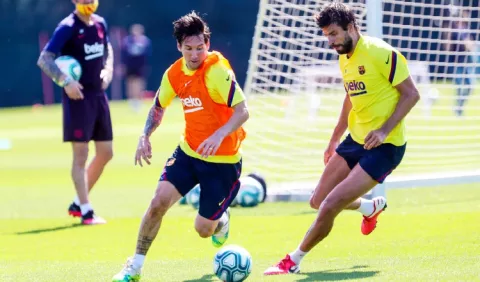 Quique Setién confirma a Leo Messi y Suárez