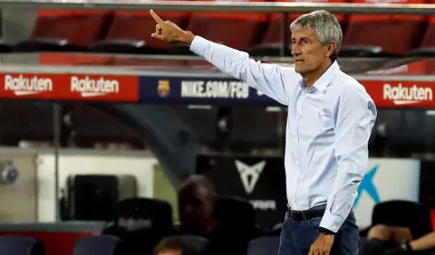 Quique Setién lamenta la situación del Barcelona