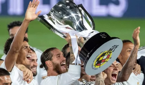 Real Madrid festeja su título de Liga