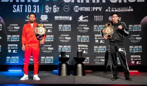 Leo Santa Cruz buscará hacer historia ante Gervonta Davis
