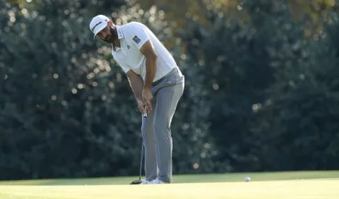 Dustin Johnson manda en  el Masters de Augusta