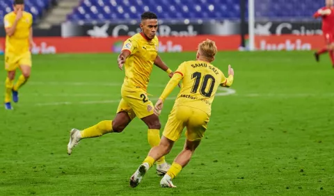 Yoel Bárcenas anota  su primer gol con Girona, quiere mejorar más