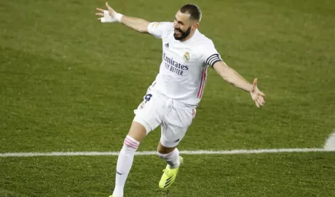 Real Madrid golea y Karim Benzema se motiva