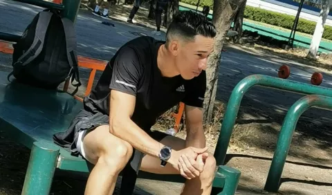 Yassir Cabrera viajó a  México por sus propios medios