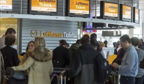 Lufthansa reduce la pérdida neta hasta marzo