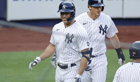 Giancarlo Stanton dio triunfo a los Yanquis ante Nacionales de Washington