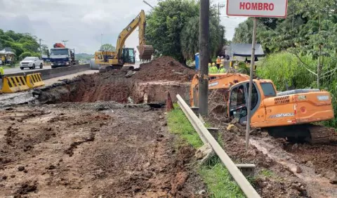 Cierre parcial de la Interamericana causa descomunal tranque