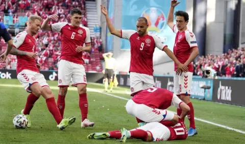 Christian Eriksen y el susto de su vida