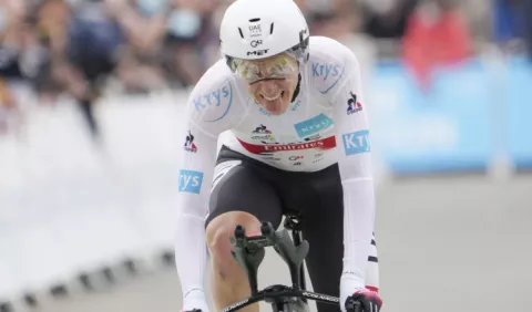 Pogacar fue más veloz en la primera cita de la contrarreloj  en el Tour