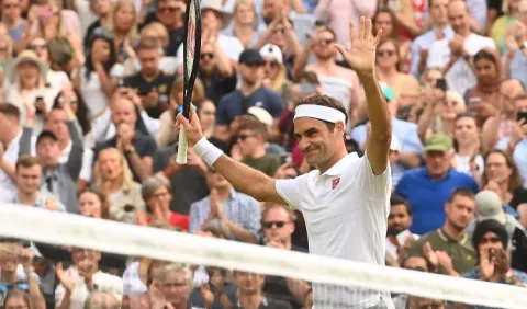 Roger Federer vive un gran momento en Wimbledon 