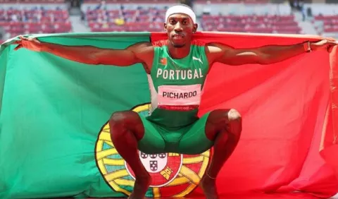 Pedro Pichardo, un  cubano que ganó oro en  Juegos  Olímpicos de Tokio; es  muy portugués