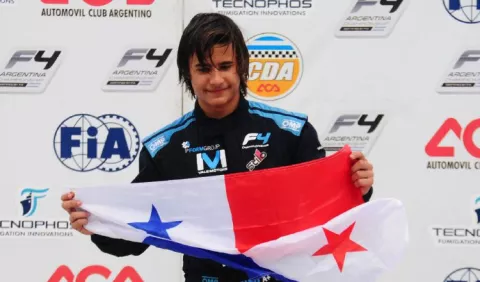 Piloto panameño Valentino Mini escribe su  historia en Argentina