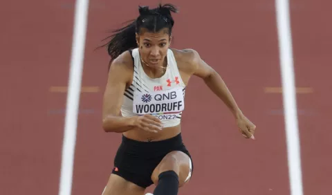 Panameña Gianna Woodruff salta a la pista en Hungría
