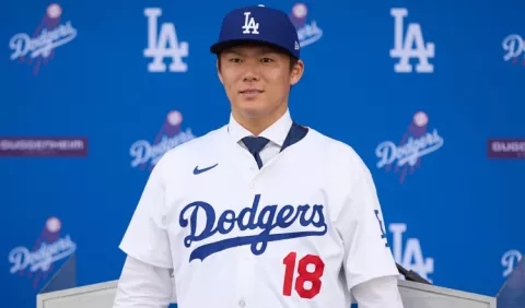 Yamamoto,  eufórico con los Dodgers  
