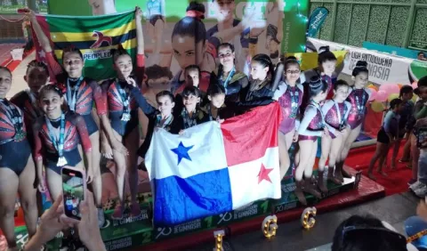 Gimnasia panameña corona en Colombia