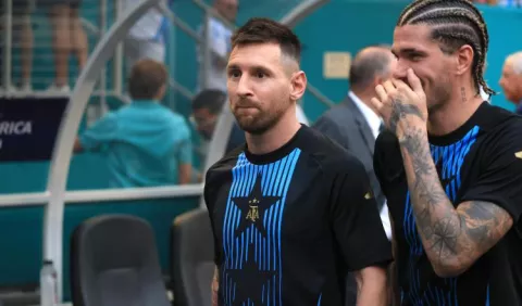 Messi se entrenó con normalidad
